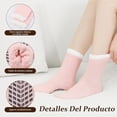 thumbnail image 4 of 7 Pares Calcetines de Invierno para Mujer, Calcetines de Lana de Coral, Calcetines de Térmicos Mujer, Regalo Perfecto, Cálidos, Gruesos y Suaves, Térmicos, Talla única, 4 of 5