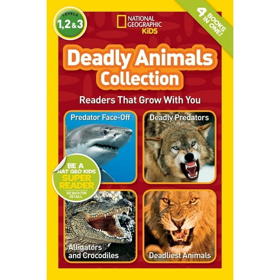 National Geographic Kids Readers Deadly Animals Collection (National Geographic Kids Readers, Levels 1, 2, & 3): Readers That Grow with You, (Hardcover)