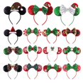 thumbnail image 2 of Diadema con orejas de Mickey Mouse 2022, diadema con lazo de lentejuelas para Festival de copos de nieve de Navidad, accesorios para el cabello de fiesta para mujeres y niñas, regalo Gao Jinjia LED, 2 of 2