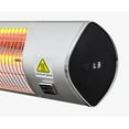 thumbnail image 4 of Kenmore Carbon Infrared 1500W Electric Wall-Mounted Outdoor Patio Heater w/ Remote Silver, 4 of 8