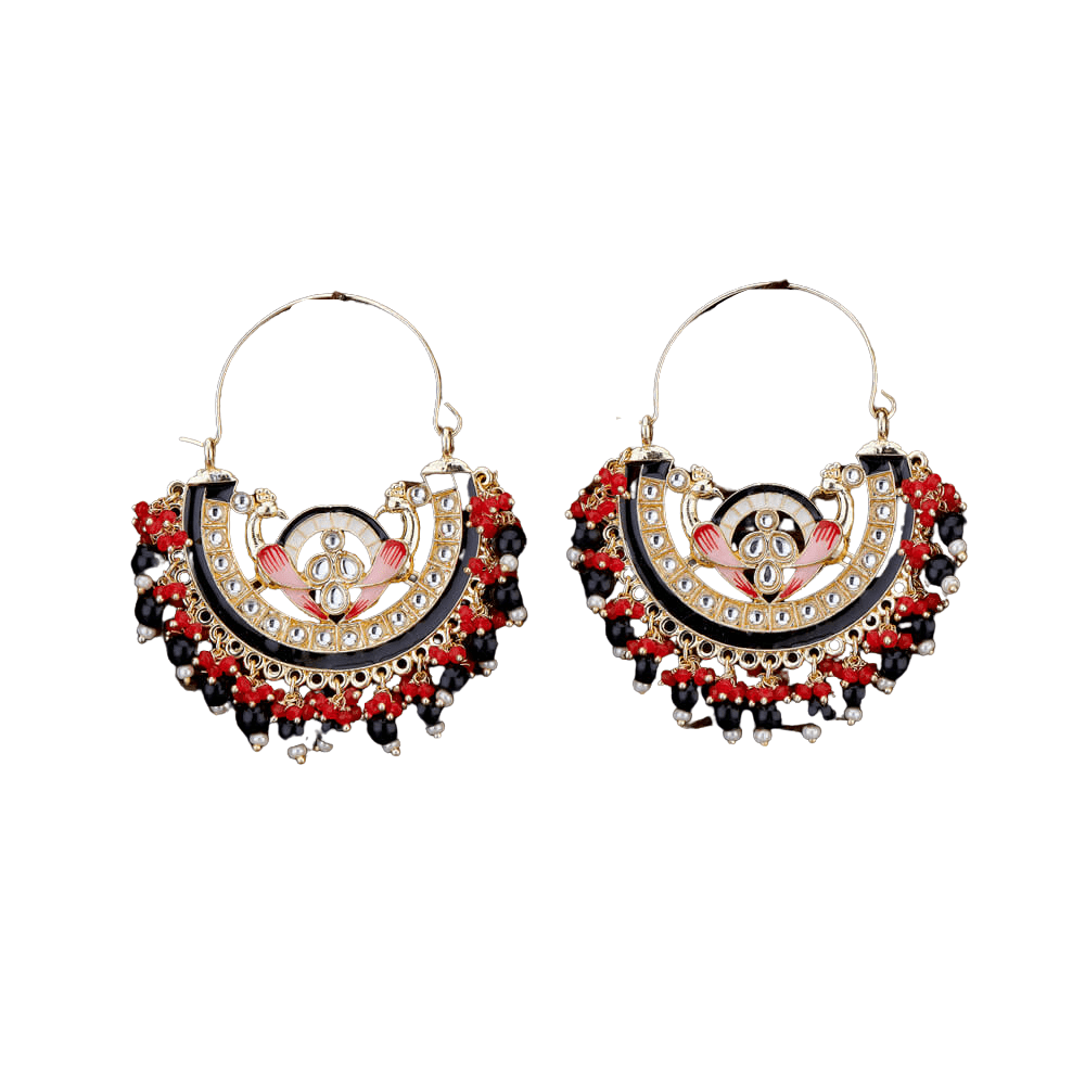 Womens Jewellery and Accessories Ethnic Party Gold Indian Earrings Pakistani Earrings Ruby Red Pakistani Jewellery Hyaline London