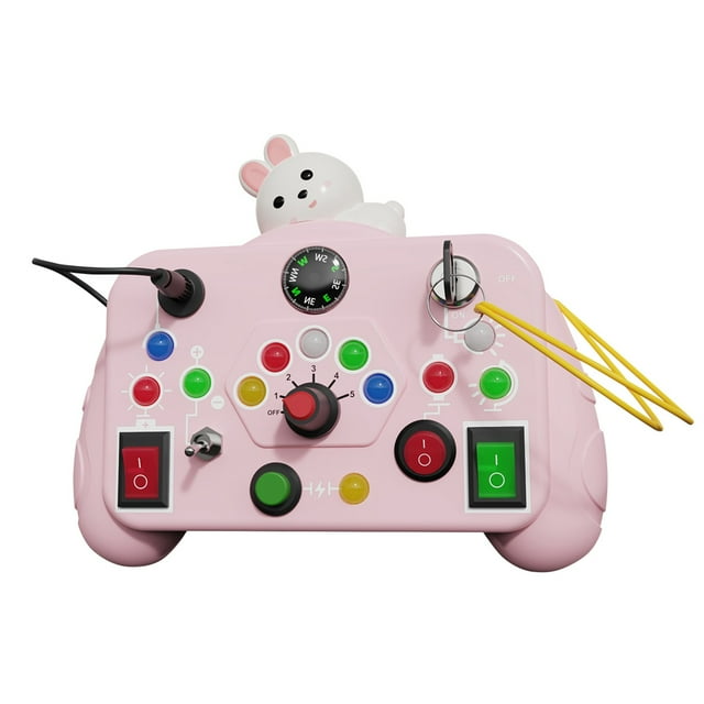 A Learning And Memory Game Toy For Preschoolers, With Light Effects, Portable Handle Design For Ages 3 And Up