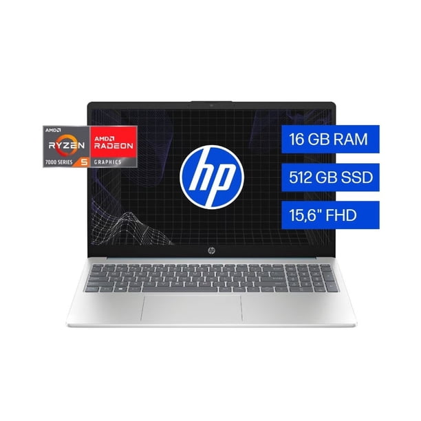 Laptop HP 15-fc0253la AMD Ryzen 5 16GB RAM 512GB SSD