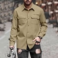 thumbnail image 7 of Men Safari Long Sleeve UPF 50+ Sun Protection Quick Dry Fishing Hiking Lightweight Outdoor Travel Cargo Shirt, 7 of 7