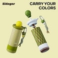 thumbnail image 3 of Sidagar 18 oz Green Plaid Ceramic Lined Insulated Tumbler with Straw and Leakproof Lid, 3 of 10