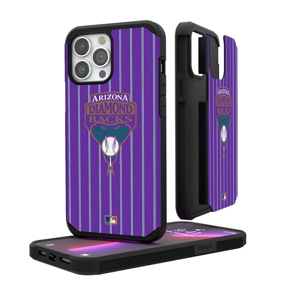 Arizona Diamondbacks iPhone Pinstripe Cooperstown Design Rugged Case
