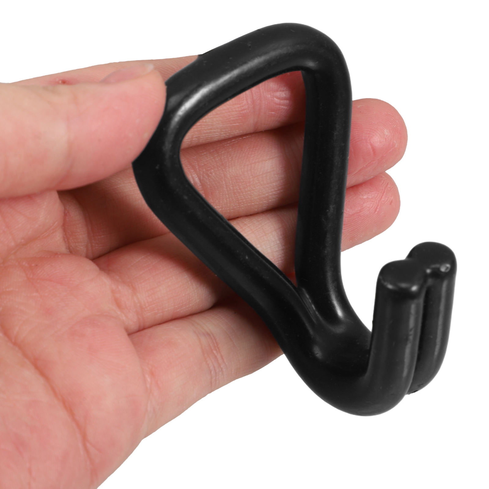 MLINS 10pcs Ratchet Double J Hook For Towing And Vertical Storage For Garage Shelving And Tool Storage Heavy Duty Plastic Coating