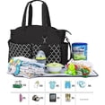 thumbnail image 5 of （Black）Baby Nappy Changing Bag Tote Diaper Bag Backpack with Shou, 5 of 5