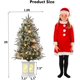 thumbnail image 5 of 2-pack 3-foot prelit artificial snow-flocked christmas trees con 78 LED lights. battery-operated con timer para holiday home decor, 5 of 7