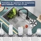 thumbnail image 3 of Enjuague de vidrio de acero inoxidable,Arandela de Vidrio Giratoria de 360 °,Limpiador de Fregadero Automático con Potente Rociador de Agua,Arandela de Vidrio de Empuje, para Fregadero de Cocina, 3 of 6