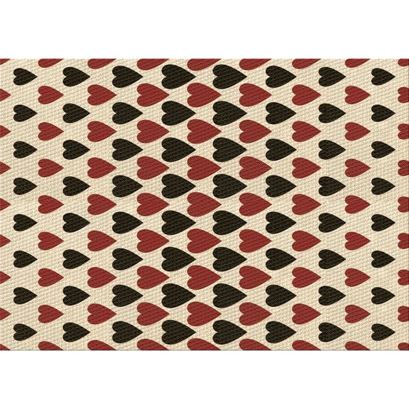 Ahgly Company Machine Washable Indoor Rectangle Transitional Deep Peach Orange Area Rugs, 2' x 5'