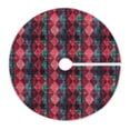 thumbnail image 6 of Yayeee Christmas Tree Skirt 35 inches for Xmas Tree Holiday Party Decoration, Vibrant Green Tartan Pattern, 6 of 6
