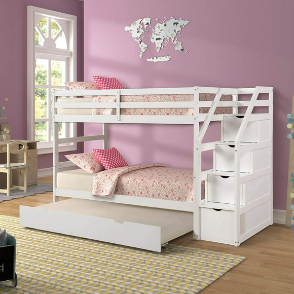 Bunk Beds With Stairs Com, Girly Bunk Beds With Stairs
