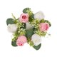 thumbnail image 3 of Anillo de vela Floral Artificial, anillo de vela de flor sintética, centros de mesa, corona de vela para fiesta del Día de San Valentín, Día de Acción Rosa, 3 of 10