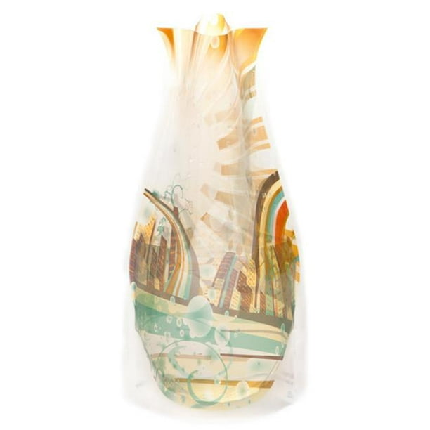 Modgy 66118x2 Myvaz Vase à Fleurs Extensible Soleil City-Pack de 2