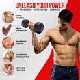 thumbnail image 4 of Nordic Lifting Hex Dumbbell Prism Rubber Encased Cast Iron 15 lb, 4 of 7