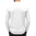 thumbnail image 5 of Urbanix Men's Henley Shirts Classic Long Sleeve Blouse Slim Fit Henley Neck Collared Golf Shirt Gym Running Clothes with One Pocket, 5 of 5