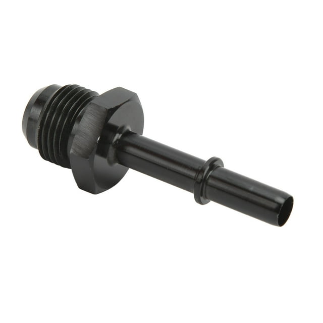 Adaptador De Ajuste EFI De Desconexión Rápida Efi, aleación De Aluminio De Empuje, Acabado Anodizado Negro Para Puerto De Alimentación De Riel De Filtro De Combustible