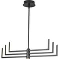 thumbnail image 5 of Pivot LED Collection Six-Light Satin White Modern Style Chandelier with Downlight, 5 of 7