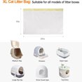 Durable 10Piece Reusable Cat Litter Box Filter Bags Set for Cats who
