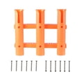 thumbnail image 3 of Colaxi 3 Tube Links Fishing Rod Holder Fishing Rod Bracket Lightweight Easy Setup 3 Hole Fishing Rod Rack Fishing Rod Rest for Yacht Orange, 3 of 8