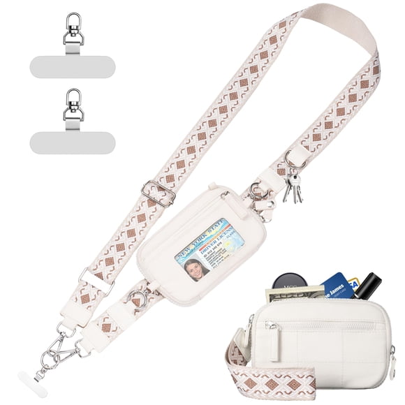 Correa para teléfono, bandolera Tiostep Clip and Go, con cartera