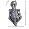 thumbnail image 3 of 2026 New Halloween Decor Jack-O-Lantern Light Up, Tabletop Glowing Red Eye Bony Head Light Decor, Indoor Halloween Home Fall Ornaments for Porch and Indoor Home Office Desk Decor, 3 of 7