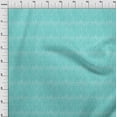 thumbnail image 3 of oneOone Georgette Viscose Turquoise Blue Fabric Floral Block Sewing Material Print Fabric By The Yard 42 Inch Wide, 3 of 4