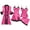 Hot Pink, variant on Jamicy Women's Nightdress Lace Plus Size Sexy Lace Underwear Suspender Sleeveless Nightgown With Pajama Pants Set Four Piece Pajama Set for Plus Women