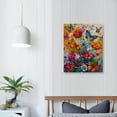 thumbnail image 4 of Nawypu Butterfly Wall Art Color Butterfly Canvas Print Nature Floral Artwork for Girls Bedroom Modern Home Framed Artwork For Bathroom Kitchen, 4 of 5