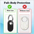 thumbnail image 3 of WILLED 2 Pack Silicone Full-Body Shockproof Protection Case for Samsung Galaxy SmartTag2, Silicone Case for Galaxy Smart Tag 2 with Key Ring for Keys, Wallet, Luggage, Pets, 3 of 7