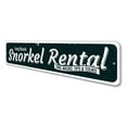 thumbnail image 4 of Snorkel Rental Novelty Sign, Metal Wall Decor - 4x18 inches, 4 of 4