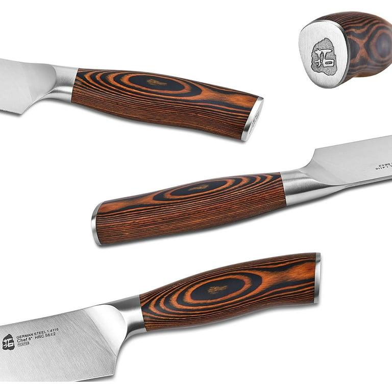 Set of 4 professional kitchen knives in German steel – KazaGoods-Home
