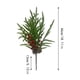 thumbnail image 3 of Rama artificial de árbol de Navidad | Agujas de pino realistas de 45 cm para jarrones y arreglos florales navideños | Follaje de plástico verde para decoración del hogar durante todo el año y, 3 of 6