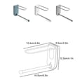 thumbnail image 3 of Advancent Colgador de ropa montado en la pared para el hogar, Hotel, baño, toalla colgante, abrigo, soporte de secado de ropa, gancho de Almacenamiento y organización del hogar Gris, 3 of 6