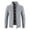 Silver, variant on Fancifize Men's Full Zip Cardigan Cable Knitted Stand Collared Sweater Coat Long Sleeve Fall Winter Jacket Outwear with Pockets