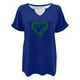thumbnail image 4 of Puntoco Rebajas de blusas cortas para mujer Blusa informal de moda con cuello en V y mangas cortas con estampado del Día de San Pablo para mujer, 4 of 4