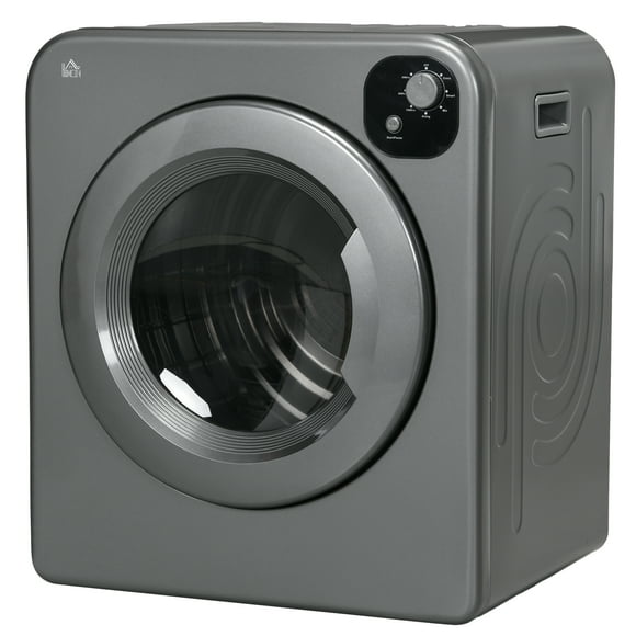 CoSoTower Séchoir à Linge Compact, 1300 W, Séchoir à Vêtements Électrique Portable de 3,22 Pi3 avec 7 Modes de Séchage pour Appartement Ou Résidence Étudiante, Gris