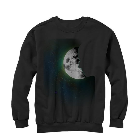 Men's Lost Gods Man in the Moon  Sweatshirt Black Large