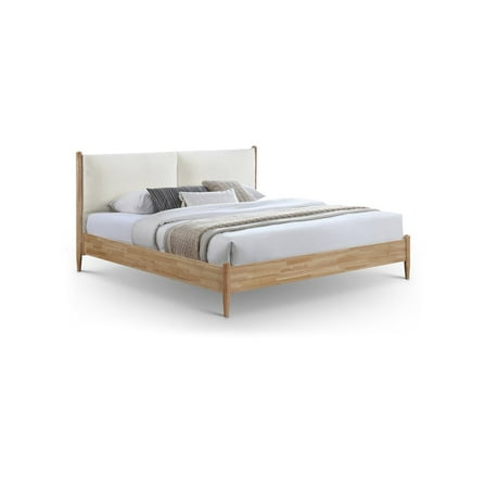 Meridian Furniture Arbor Cream Polyester King Bed