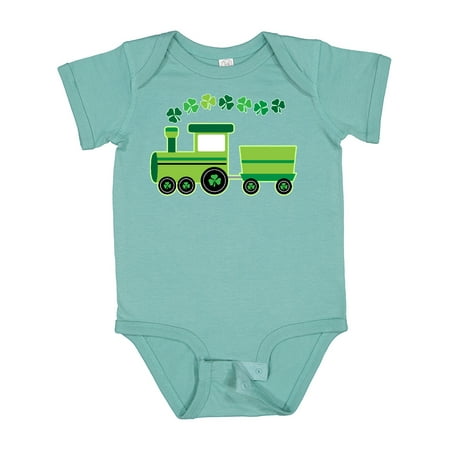 

Inktastic St Patricks Irish Shamrock Train Gift Baby Boy or Baby Girl Bodysuit