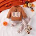 thumbnail image 2 of Futezty Toddler Boys Girls Clothes Fall Winter Outfit Sets, Baby Boy Girl Long Sleeved Crew Neck Cotton Stretch Waistband 1T 2T 3T 4T 5T 6T 2-Pieces Set Thanksgiving Outfits, 2 of 6