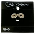 thumbnail image 2 of Mi Amore Infinity symbol Sized-Ring Gold-Tone/White Size 8, 2 of 2