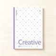 thumbnail image 4 of 10.04in Minimal Polka Dot Stitch Bound B5 Journal, 40 Sheet Anti-Bleed Lined Writing Notepad, Soft Matte Pastel Cover Portable Memo Book For Office Meeting Recording Daily Schedule & Draft Work, 4 of 8