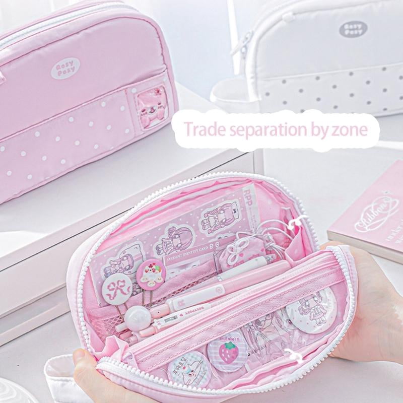 CEORPER Practical Flip Top Pencil Case With Spacious Interior For Pen Markers Erasers