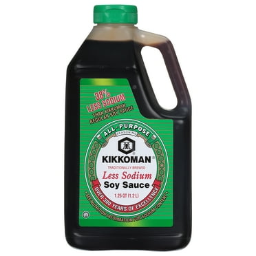 Kikkoman Less Sodium Soy Sauce, 40 oz