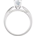 thumbnail image 3 of Round Diamond Solitaire Engagement Ring, 14k White Gold (0.48 Ct, E Color, VS2 Clarity) GIA Certified, 3 of 5