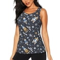 thumbnail image 1 of Fotbe Space Cars Blusas Sin Mangas para Mujer – Estilo Casual, Corte Suelto, Slim-Fit, Cuello Redondo Deportivo, Tops de Verano para Gimnasio y Yoga-X-Large, 1 of 7