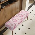 thumbnail image 3 of Whosucclay Pink Butterfly Print Stretch Dining Bench Cover Universal Bench Seat Furniture Protector Wear Resistant Bench Seat Cushion Slipcovers for Dining Room, Living Room, 3 of 7