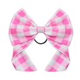 thumbnail image 6 of Jurebecia Kids Girls Pink Plaid Dress Summer Sleeveless Ruffle Kids Princess Fashion Party Dresses With Accessories 150 CM 11-12 Years, 6 of 10